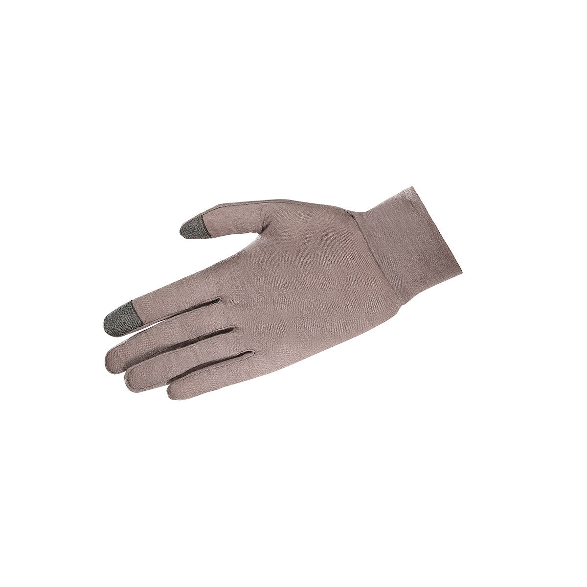 Salomon Merino handske i beige med åbne fingerdele