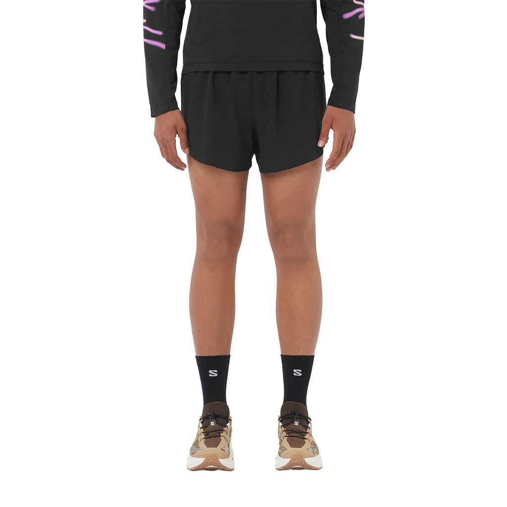 Salomon Sense Aero 3 inch herre shorts i sort, set forfra