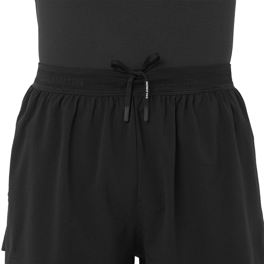 Salomon Sense Aero Split 3 inch herreshorts i sort stof med snøre