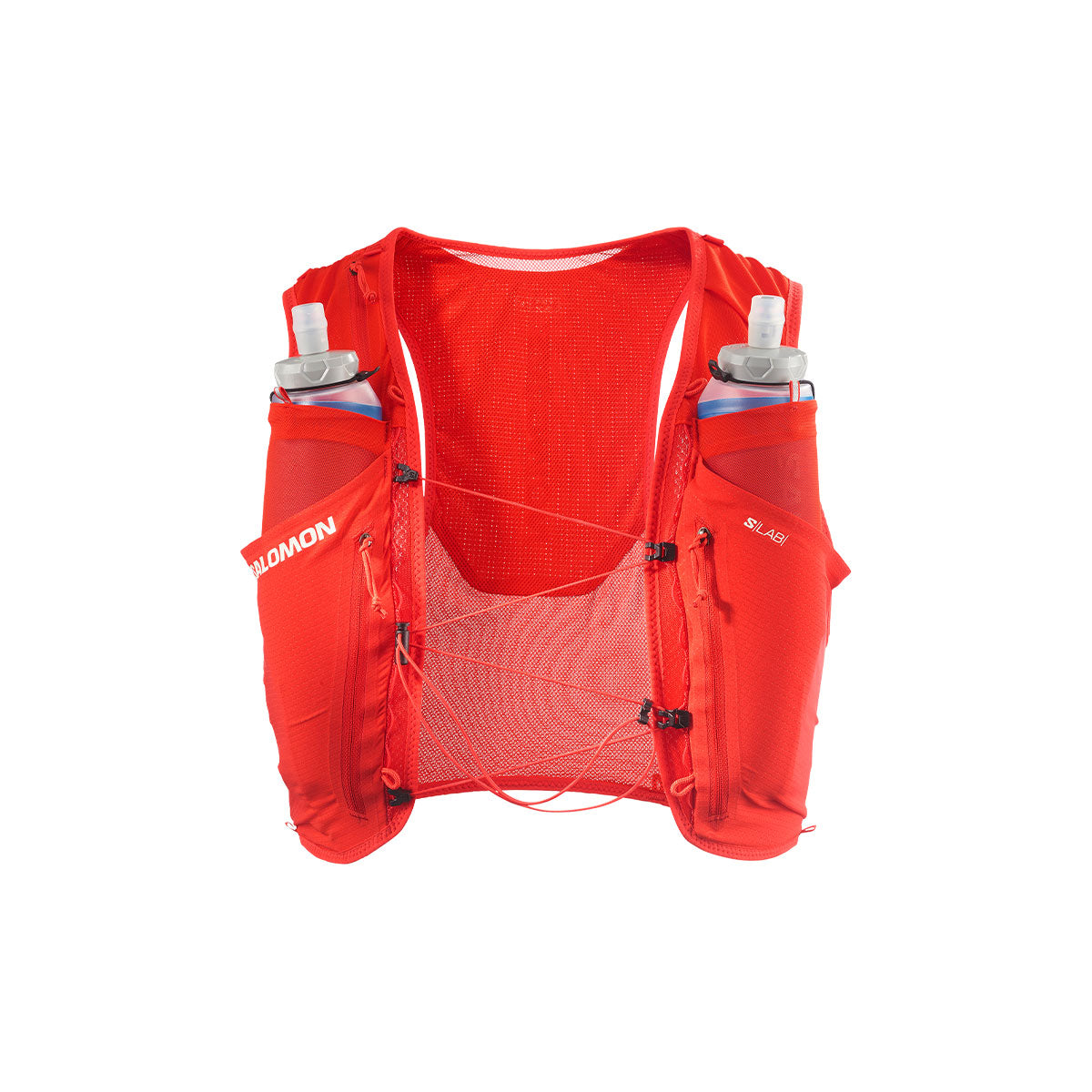 Rød Salomon S/LAB Sense 6 SET taske med frontnet og justerbare stropper