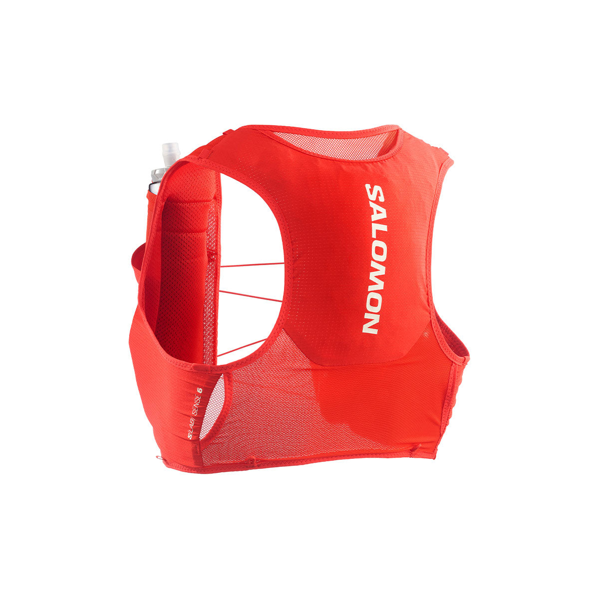 Salomon S/LAB Sense 6 SET taske i rød med netåbning og logo