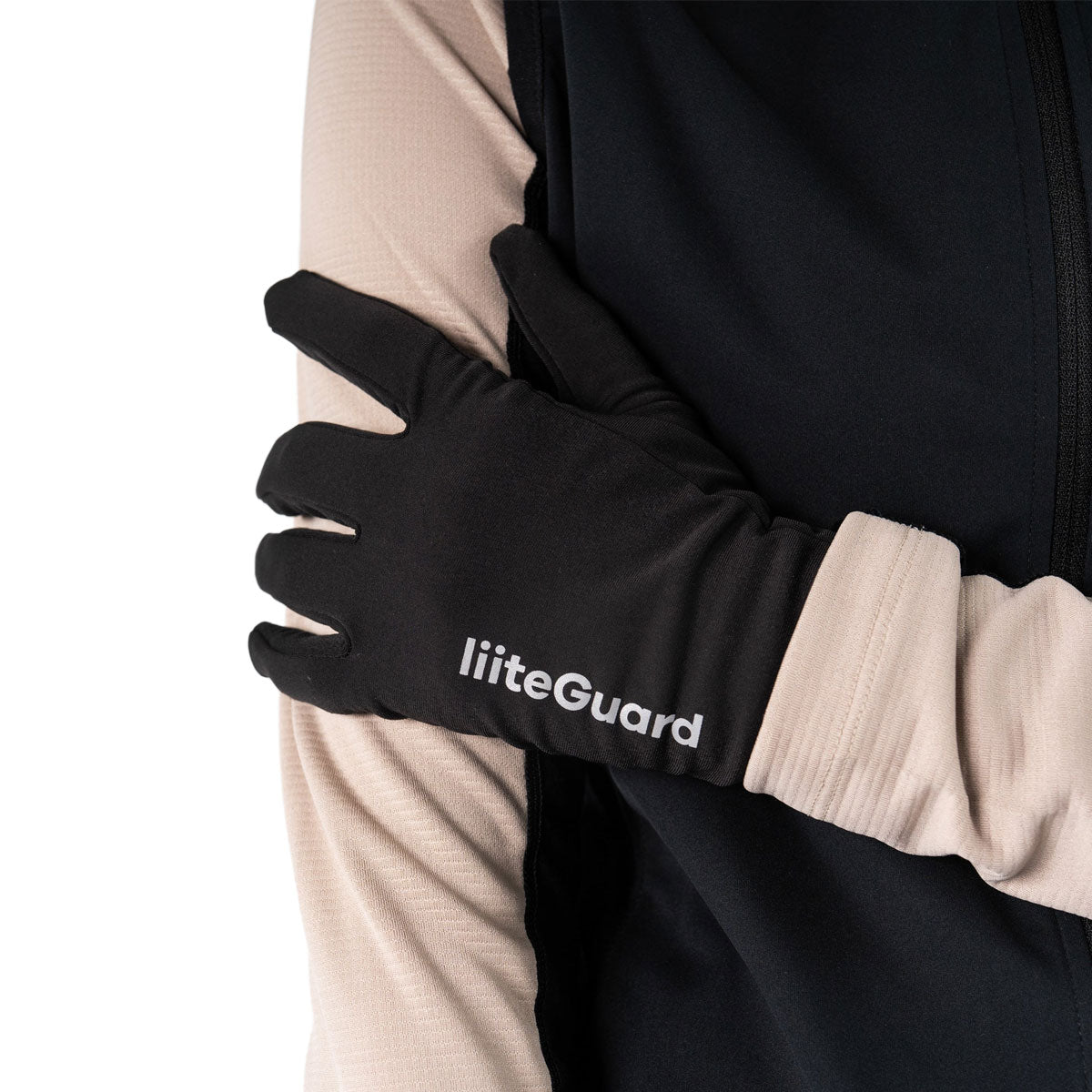 LiiteGuard light runninghandske med logo på håndflade