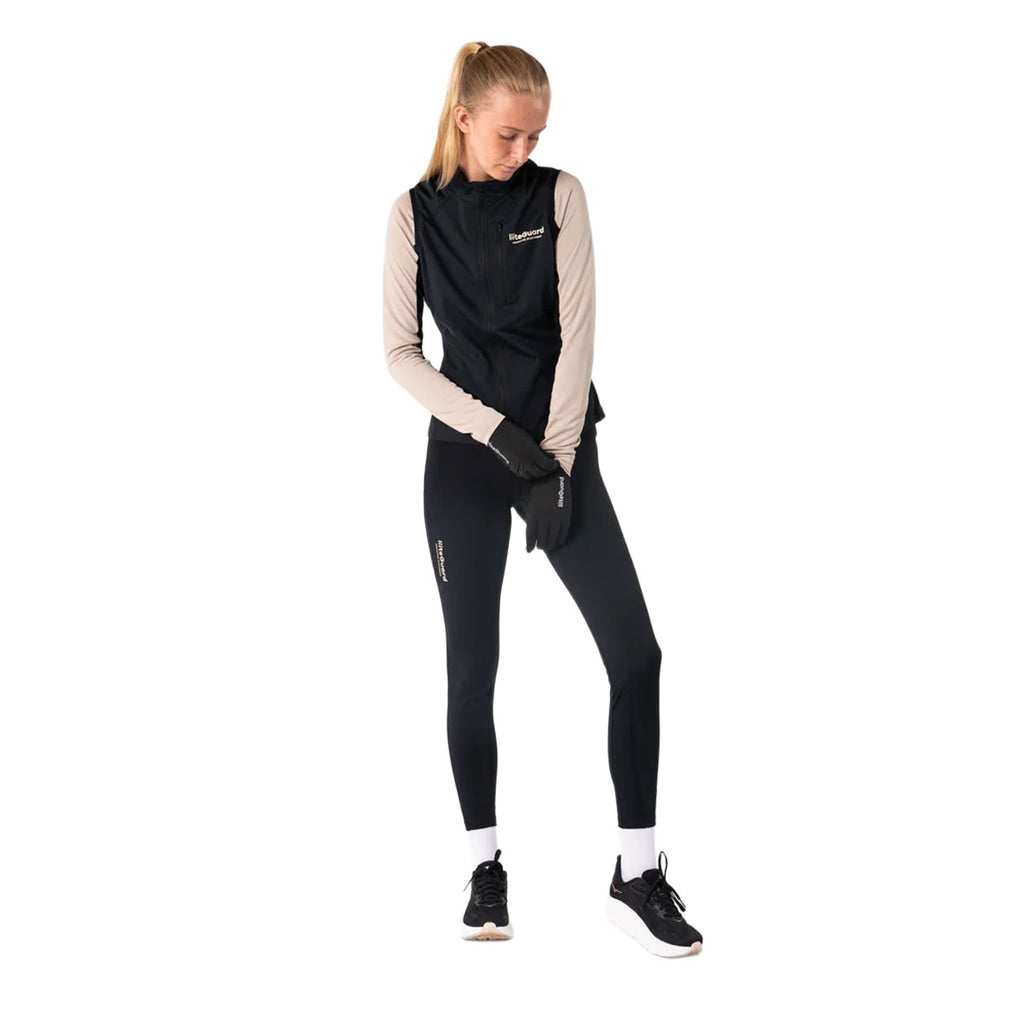 LiiteGuard light running handske i sort med logo