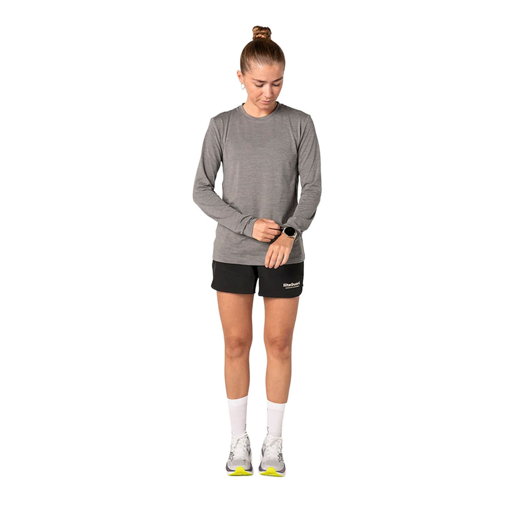 LiiteGuard Ground-Tech LS T-shirt til dame med lange ærmer grå