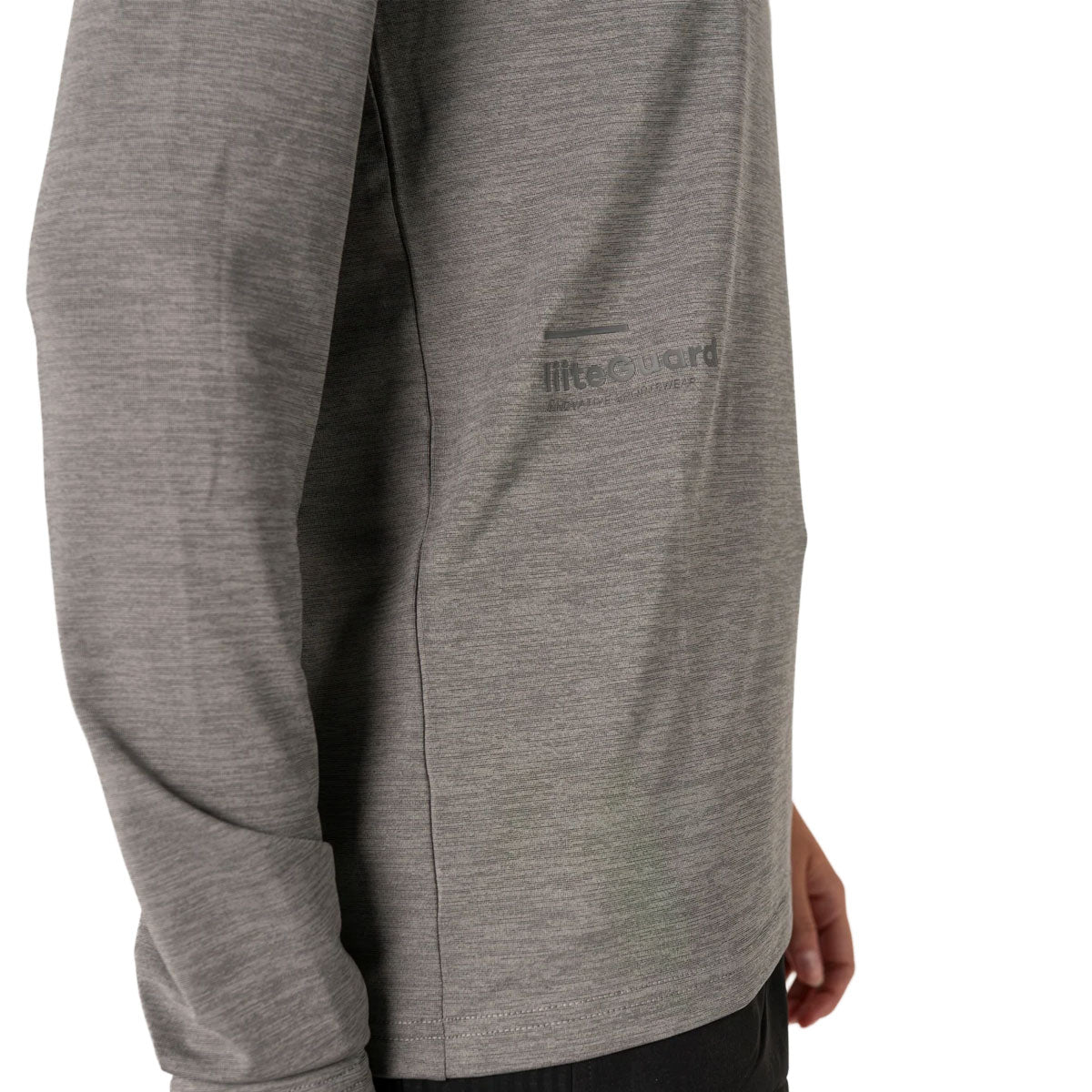 Grå langærmet LiiteGuard Ground-Tech T-shirt til damer med logo på bryst