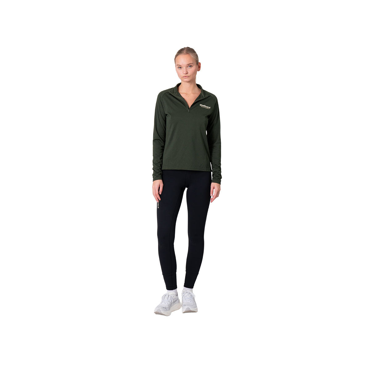 Liiteguard Ground-Tech 1/4 zip trøje til damer i grøn