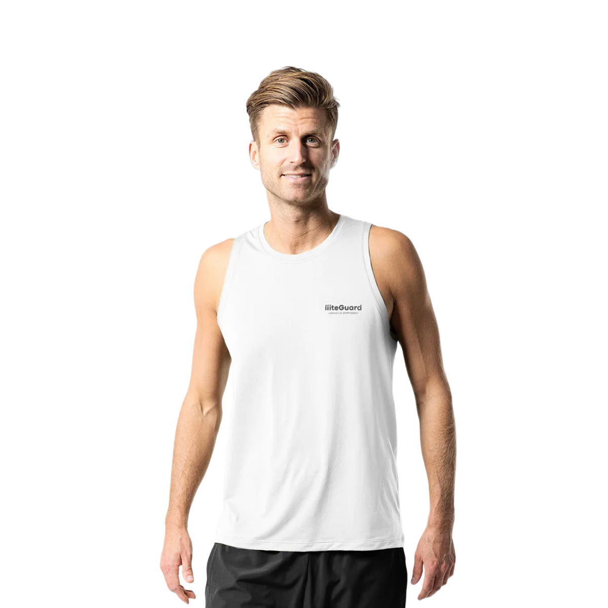 Hvid Liiteguard Ground-Tech singlet til mænd
