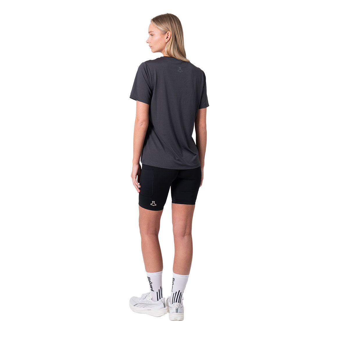 Grå Liiteguard Ground-Tech T-shirt til damer set bagfra