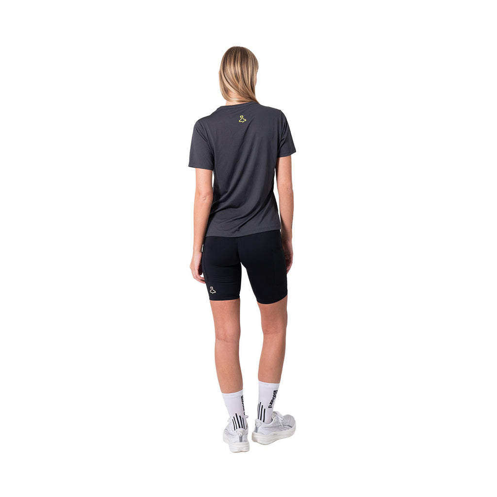 Grå Liiteguard Ground-Tech T-shirt til damer set bagfra
