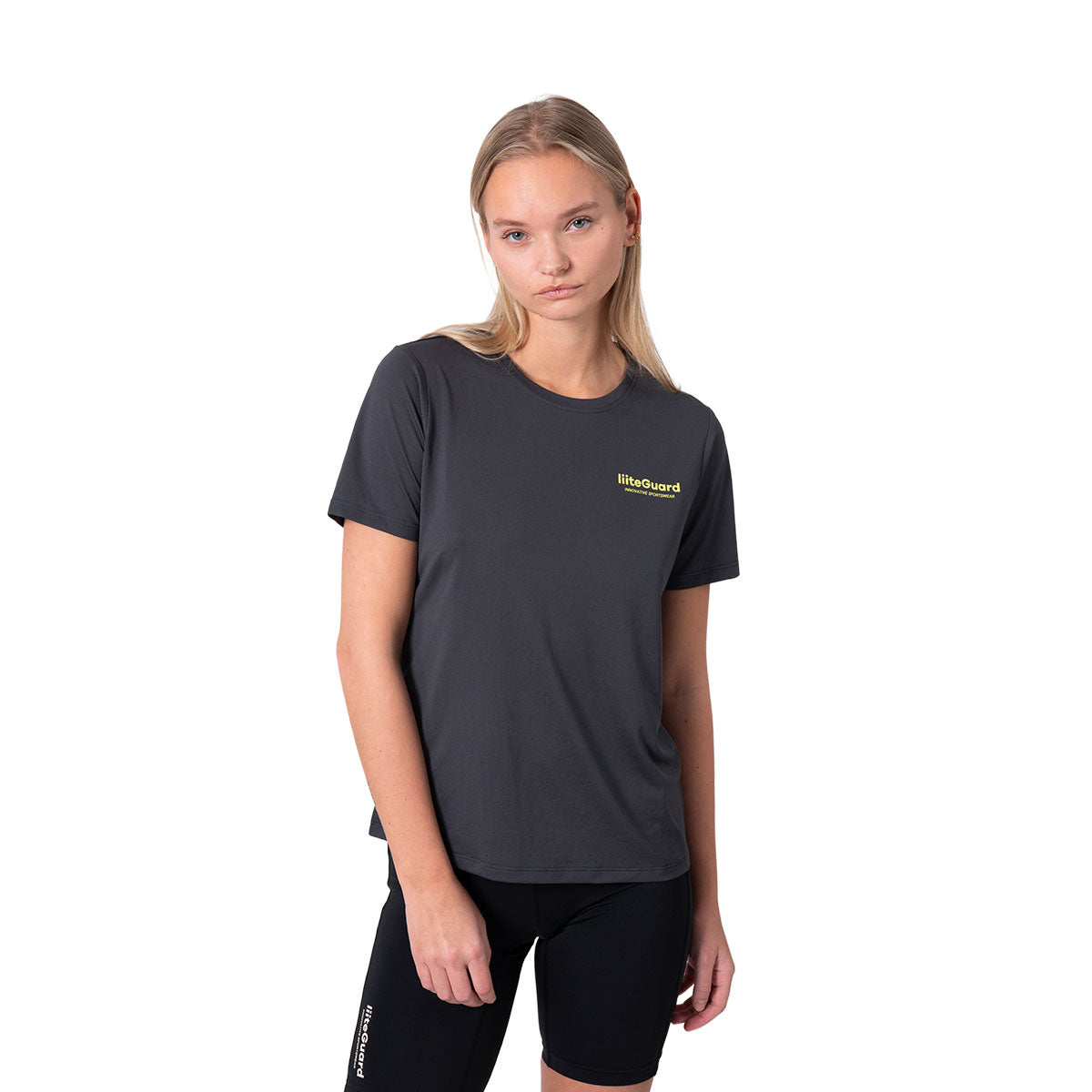 Grå Liiteguard Ground-Tech T-shirt til damer med logo