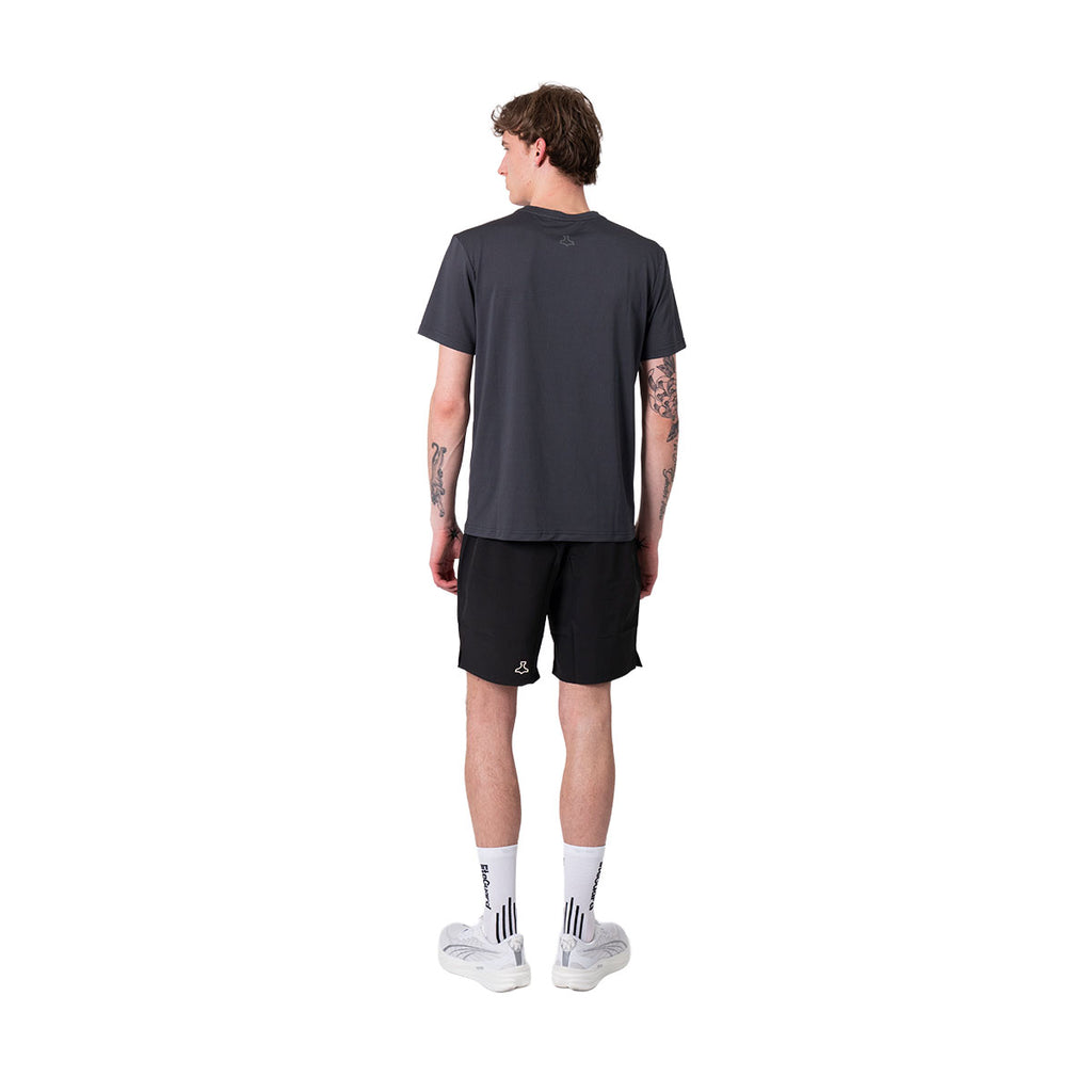 Grå Liiteguard Ground-Tech T-shirt til mænd set bagfra