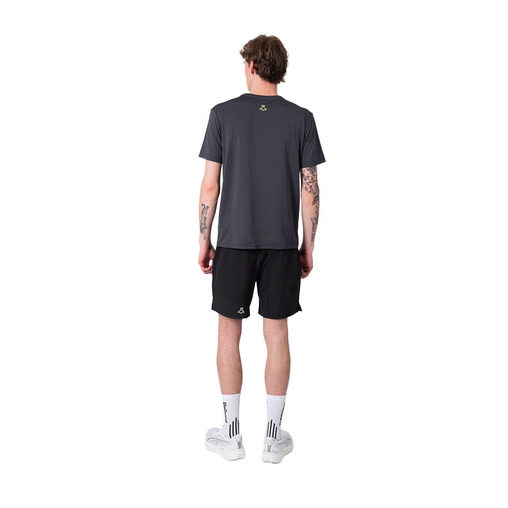 Grå Liiteguard Ground-Tech T-shirt til mænd set bagfra