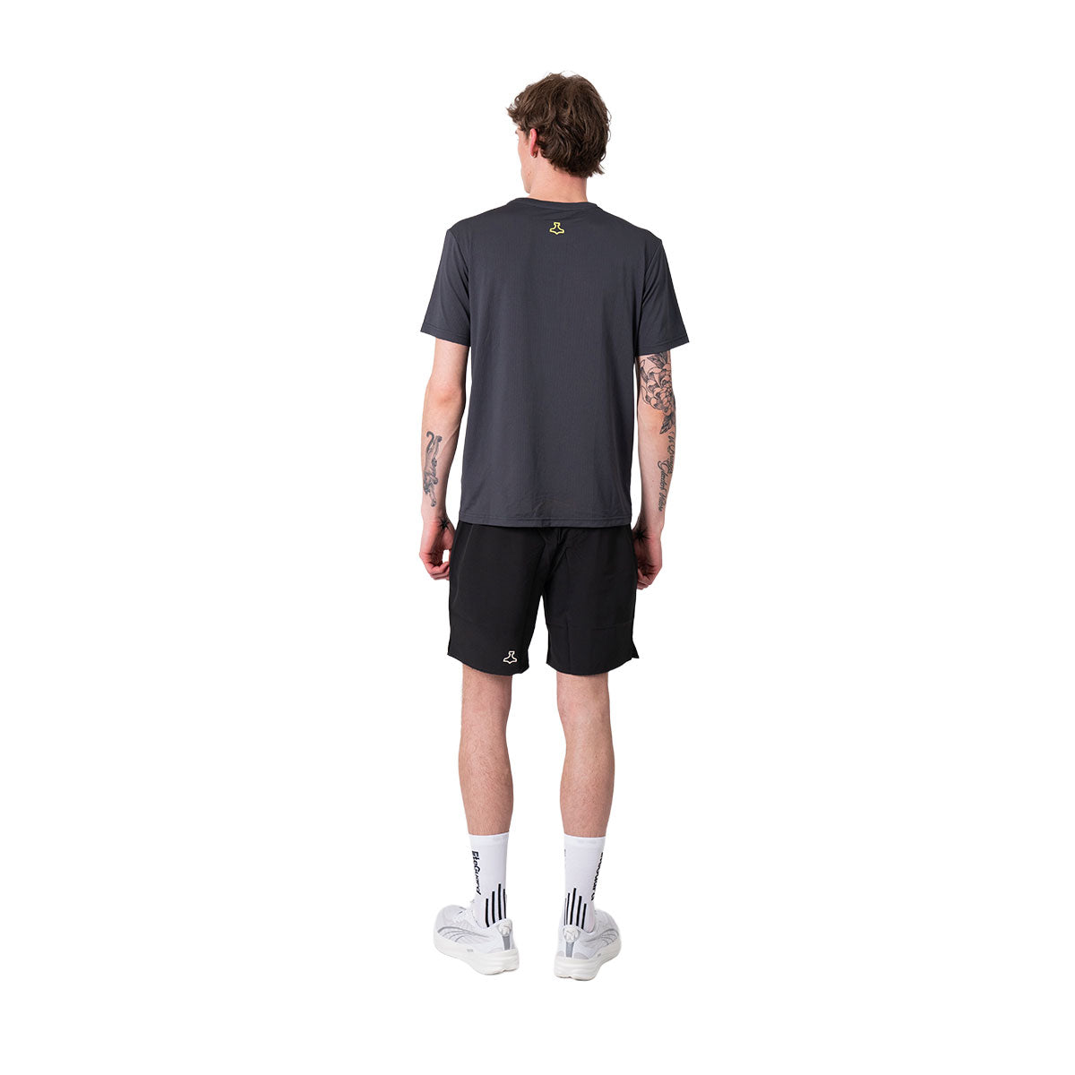 Grå Liiteguard Ground-Tech T-shirt til mænd set bagfra