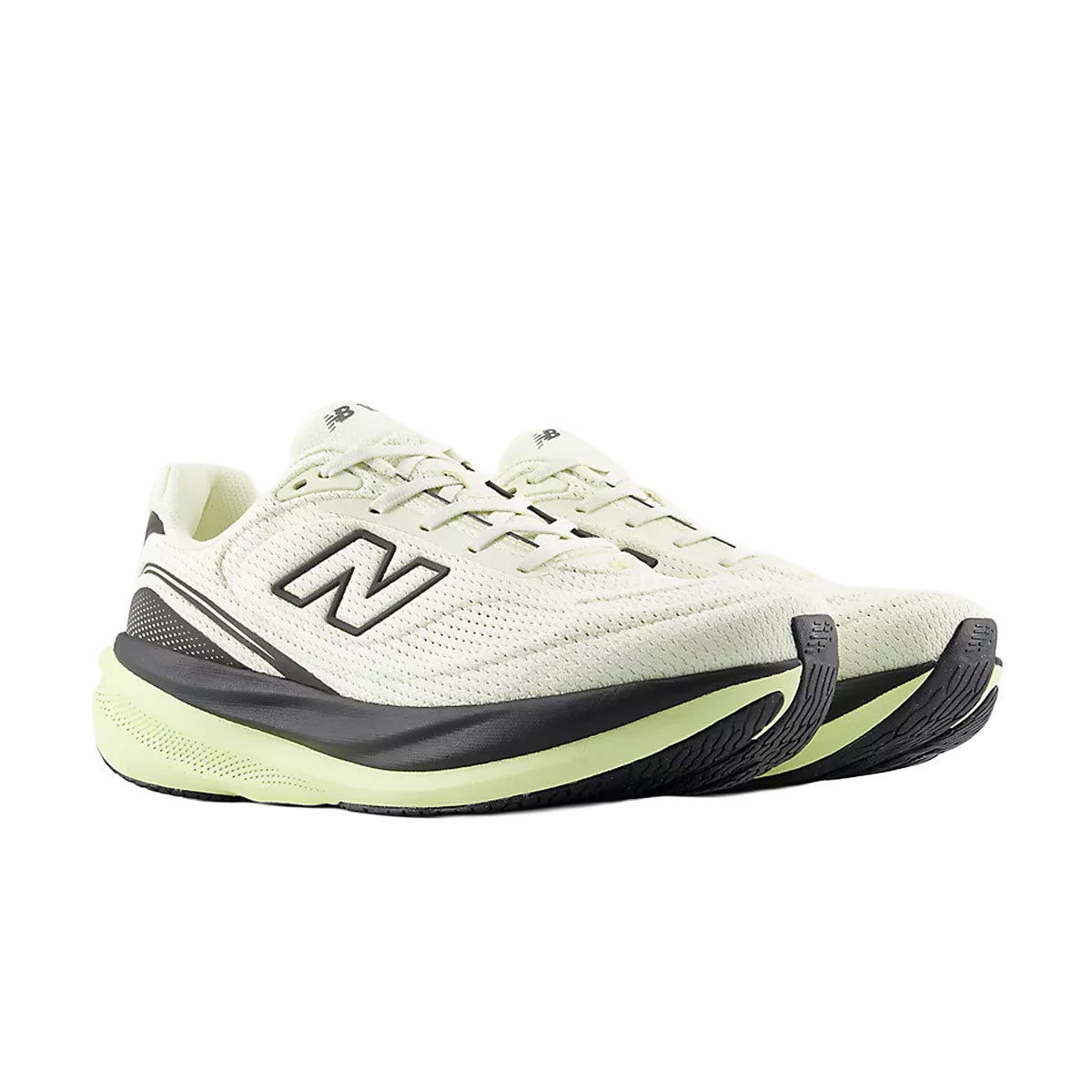 New Balance 1080 V15 herre løbesko i hvid og sort med snørebånd