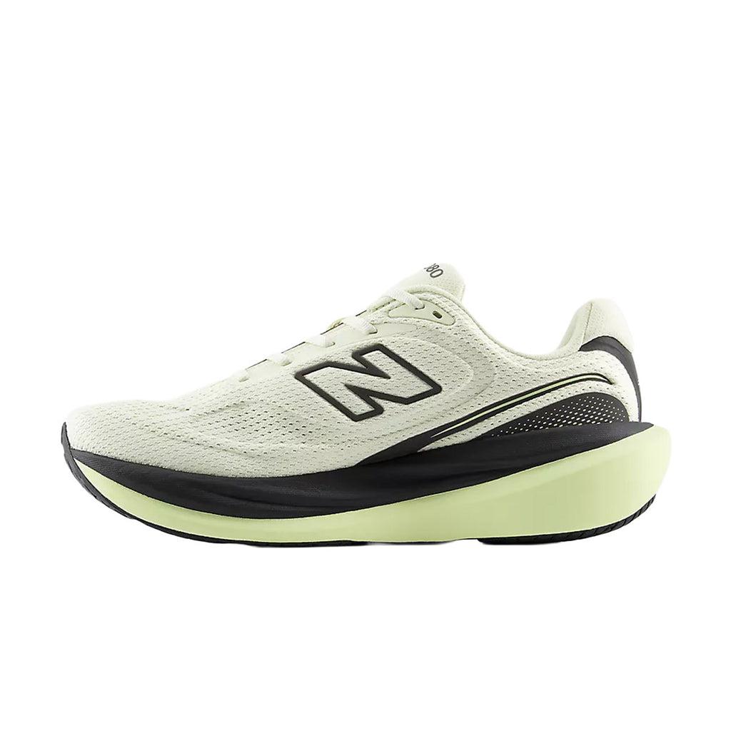 New Balance 1080 V15 herre løbesko i hvid og sort med grøn sål