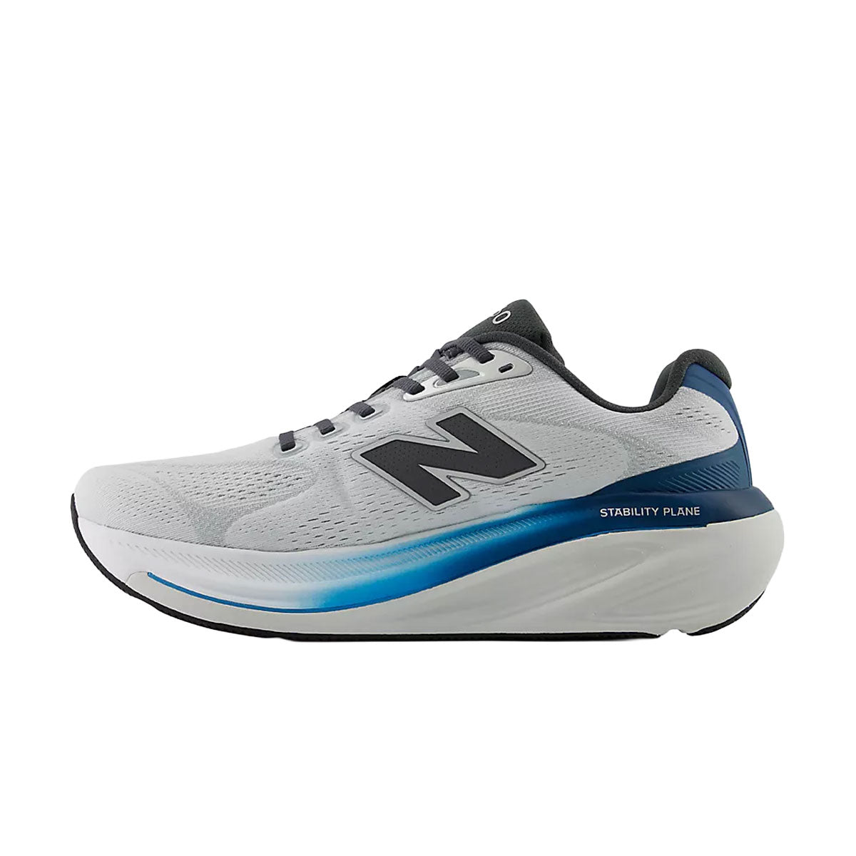 New Balance 860 V15 herreløbesko i grå og blå med snørebånd