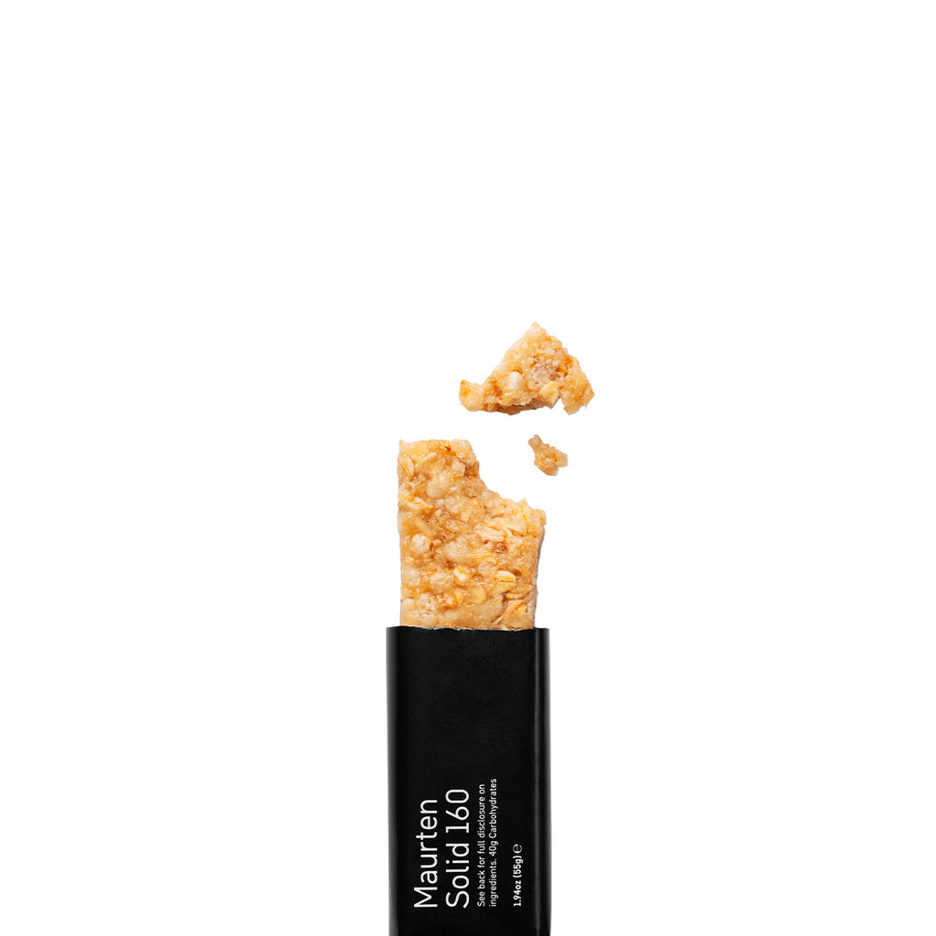 MAURTEN Solid 160 energiprodukt med cereal-bar i sort beholder