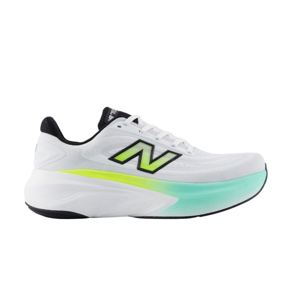New Balance More V6 herre løbesko i hvid med grøn detaljer