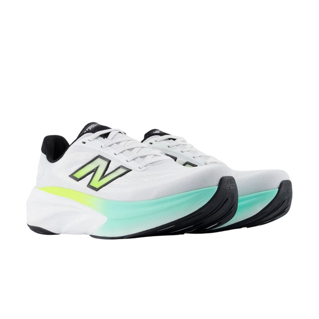 Hvide New Balance More V6 herre løbesko med snørebånd og N-logo