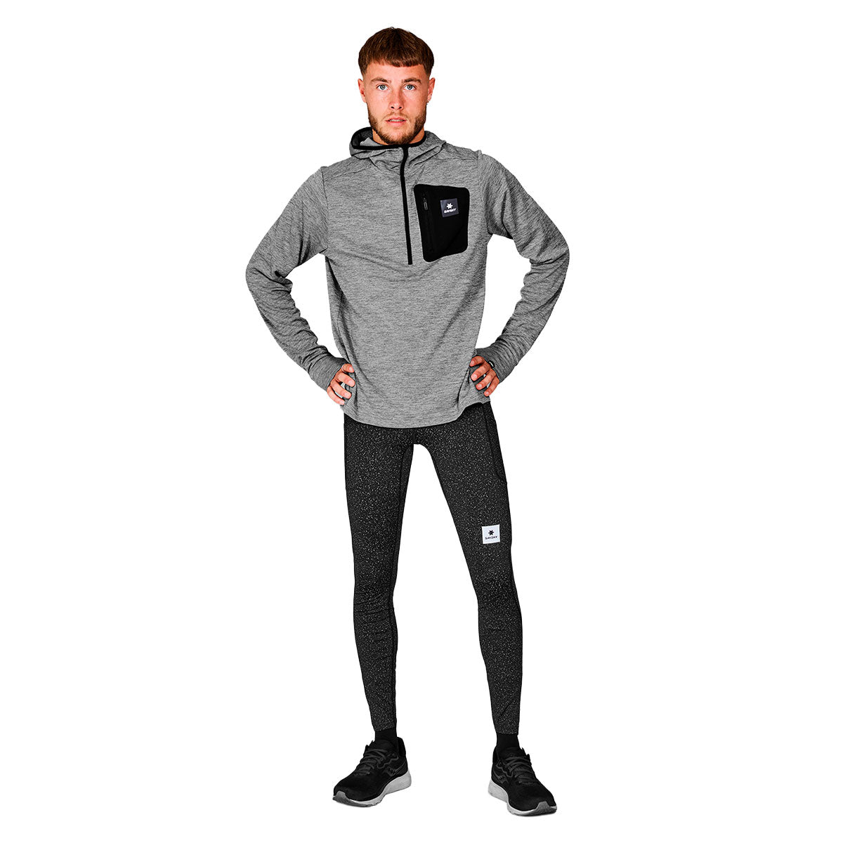 Saysky Reflective Universe Combat+ lang tights med reflekterende mønster