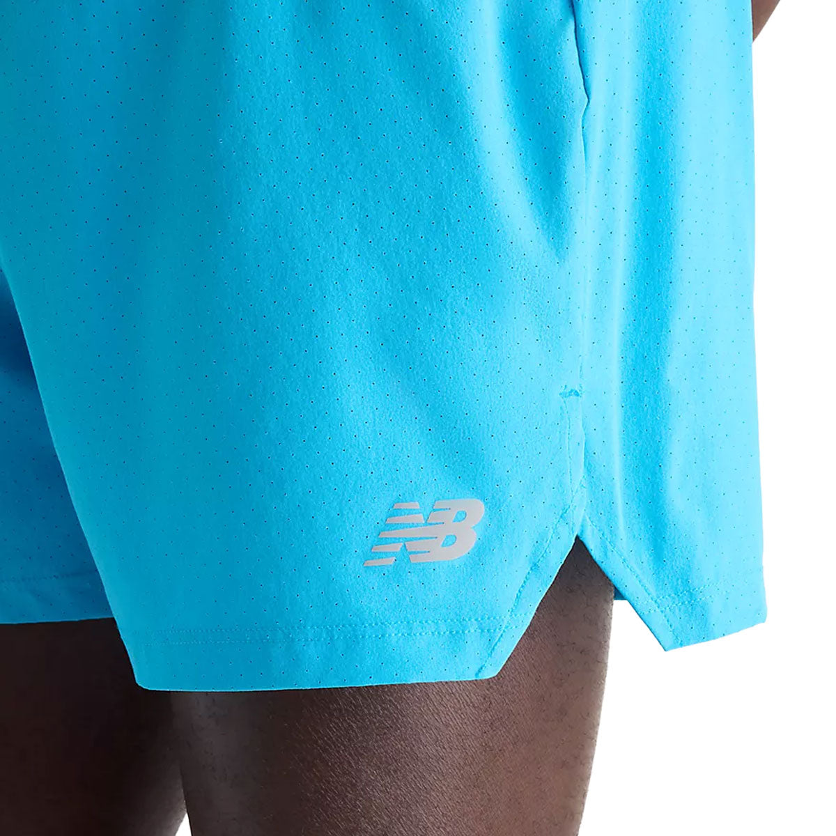New Balance RC 5 tommer herre shorts med New Balance-logo