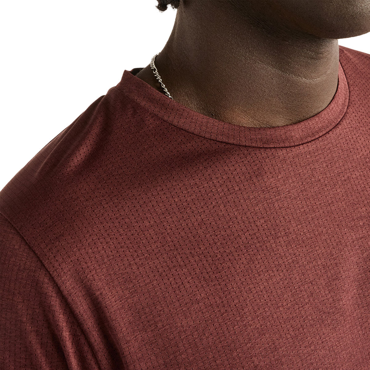 New Balance herre T-shirt med kortærmet rund hals og mønstret stof