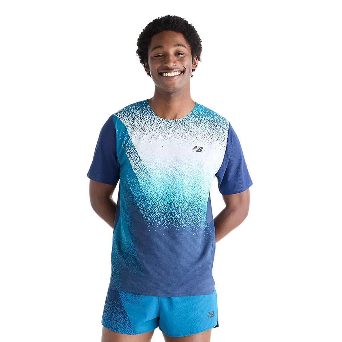 New balance Race Day Ultra Light Printed T-shirt Herre