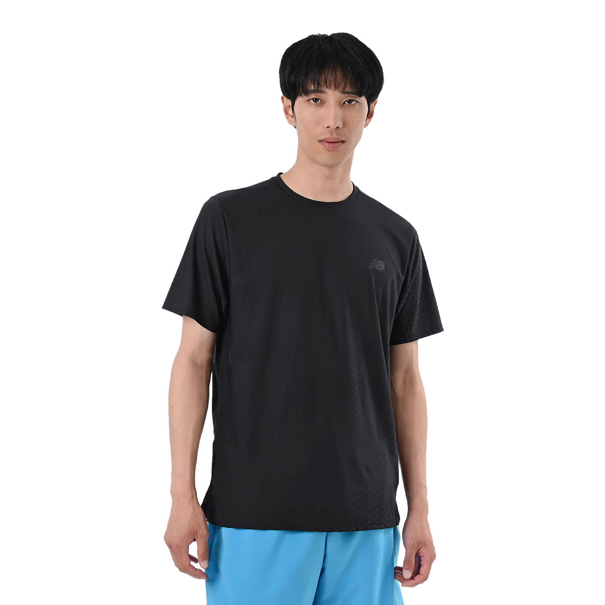 Sort New Balance RC Adapt herre-T-shirt med korte ærmer og logo