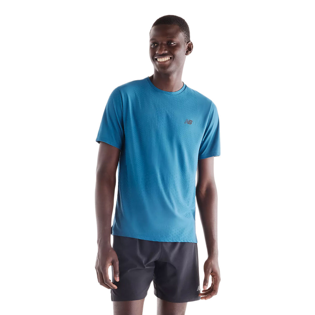 New Balance RC Adapt herre t-shirt i blå med logo