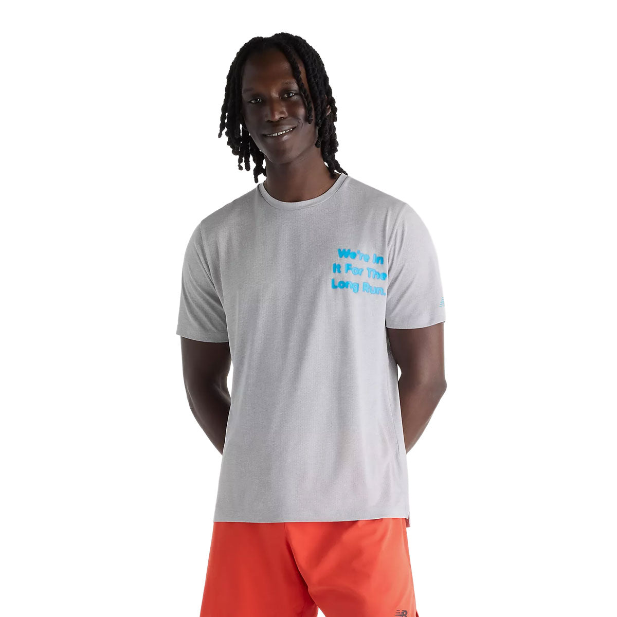 New Balance ATH Graphic SS Tee Herre