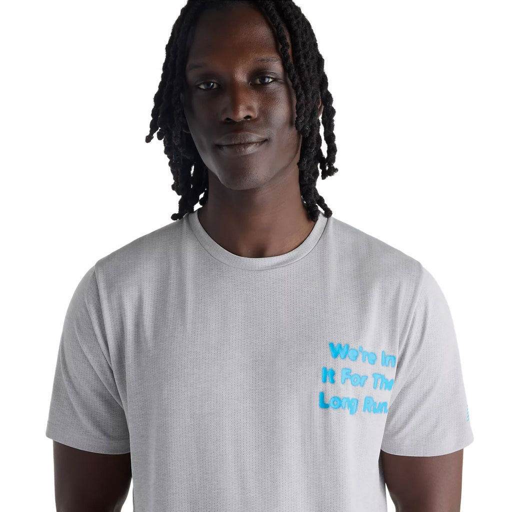 New Balance ATH Graphic SS Tee Herre