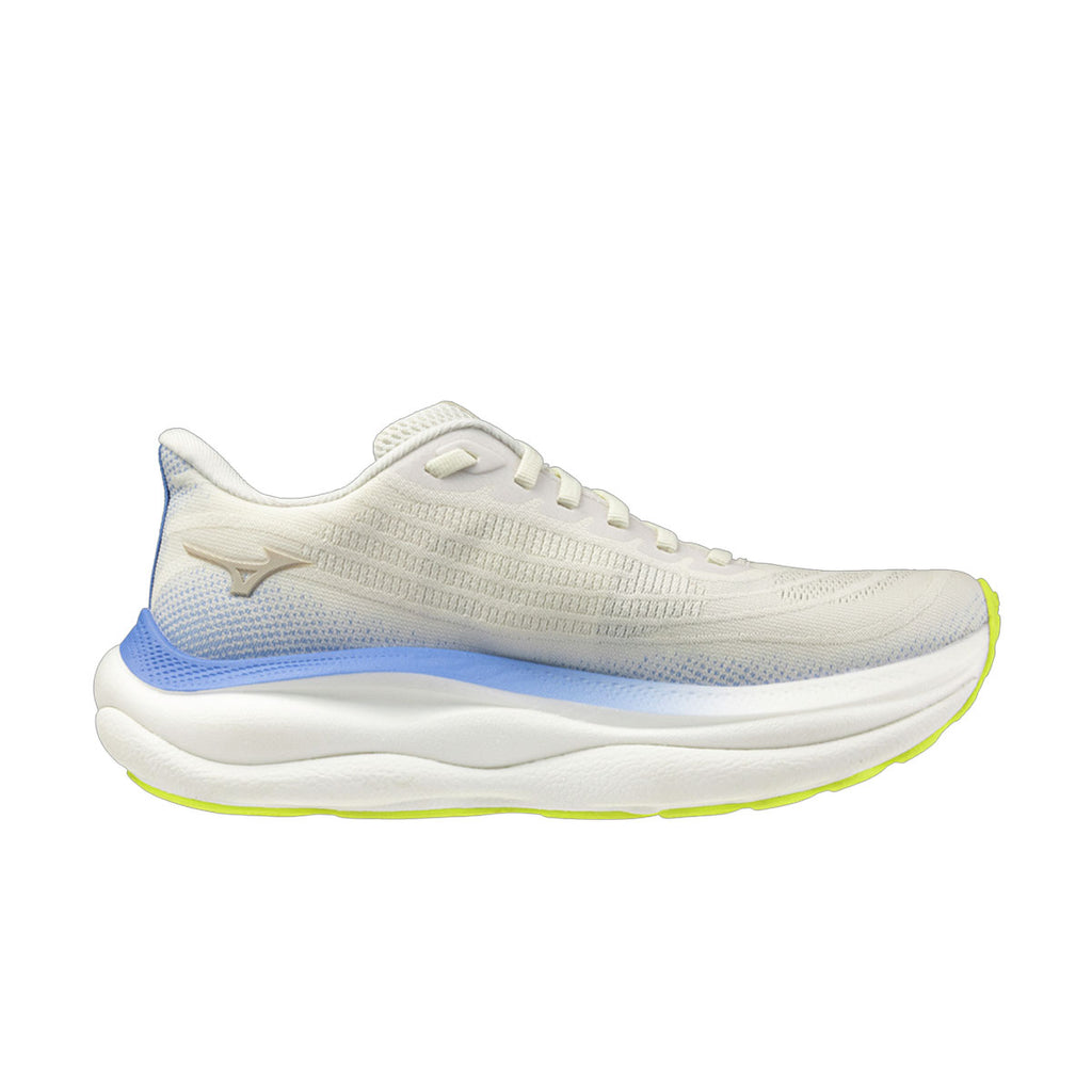 Mizuno Wave Sky 9 Dame løbesko i hvid og blå farve