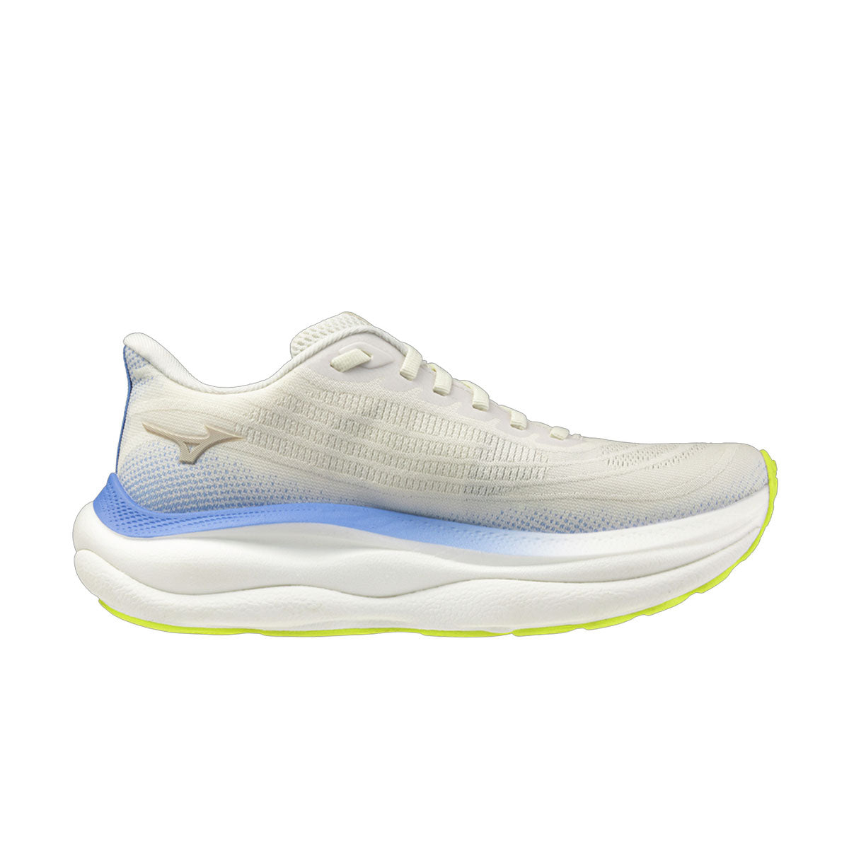 Mizuno Wave Sky 9 Dame løbesko i hvid og blå farve