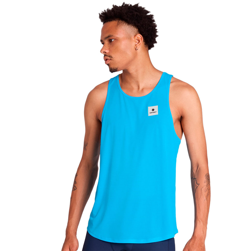 Saysky Reactive Flow singlet i blå med logo på brystet