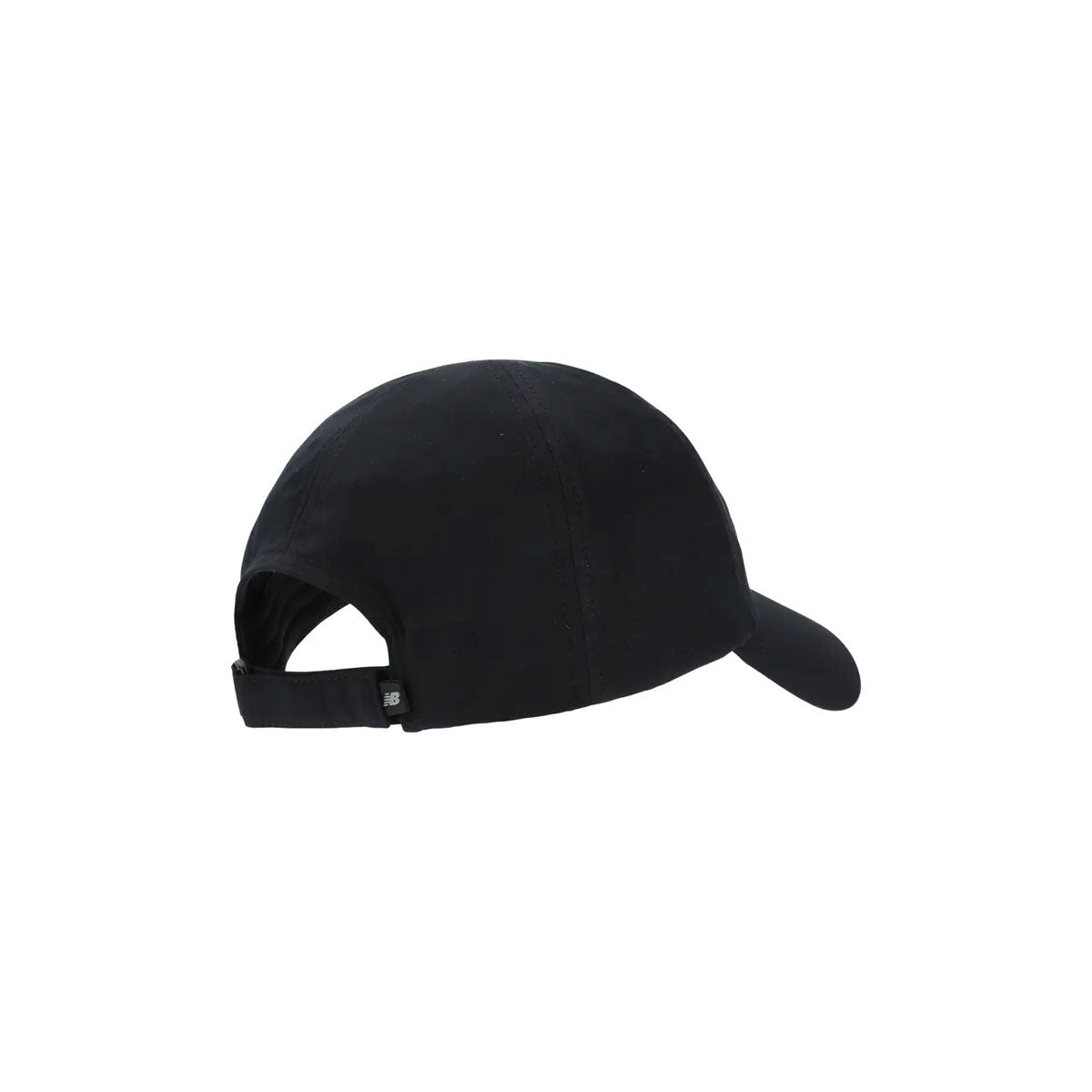 New Balance 6-panel performance hat i sort med justerbar rem