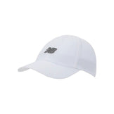 Hvid New Balance 6-panel performance hat med logo