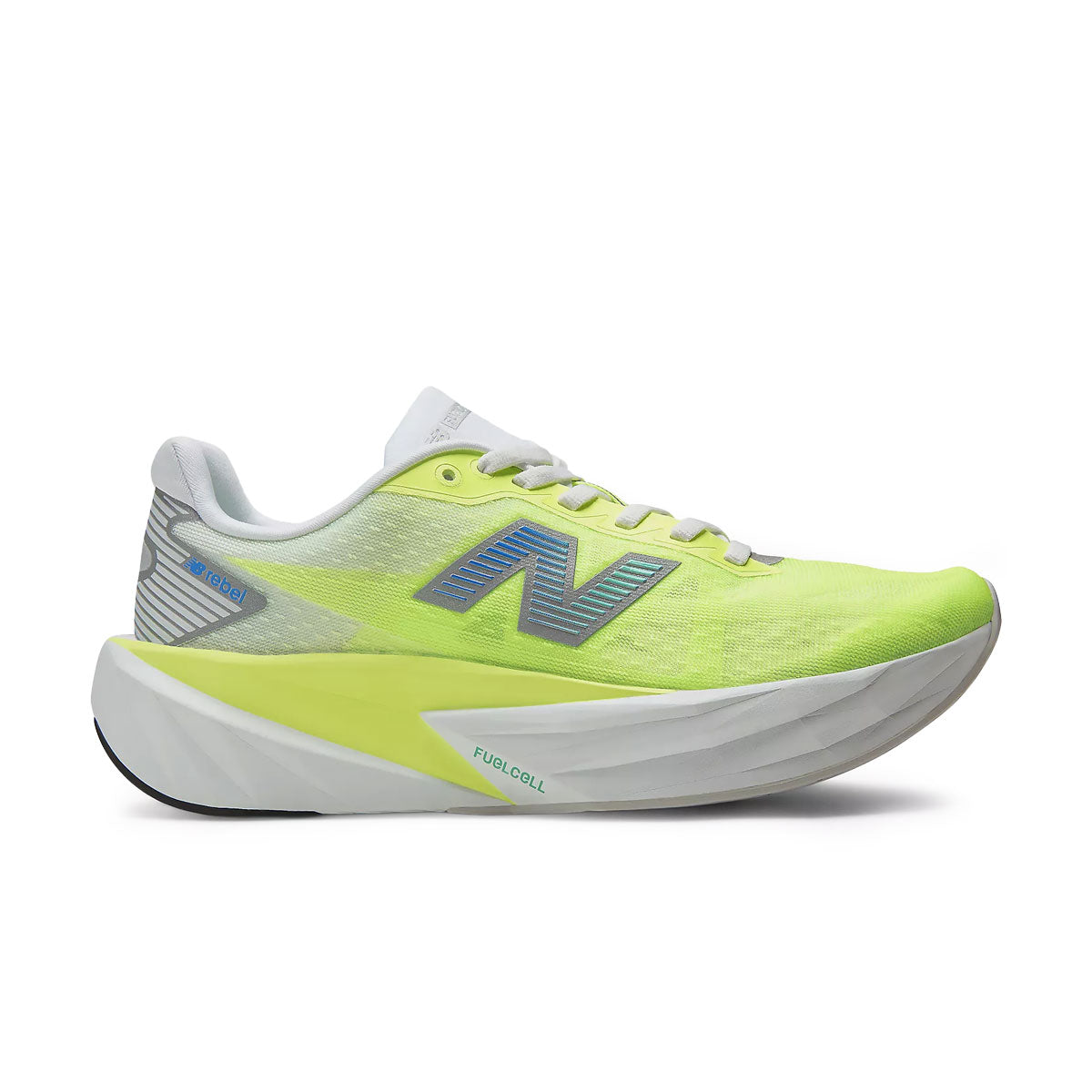 New Balance FuelCell Rebel v5 Dame løbesko i gul og grå