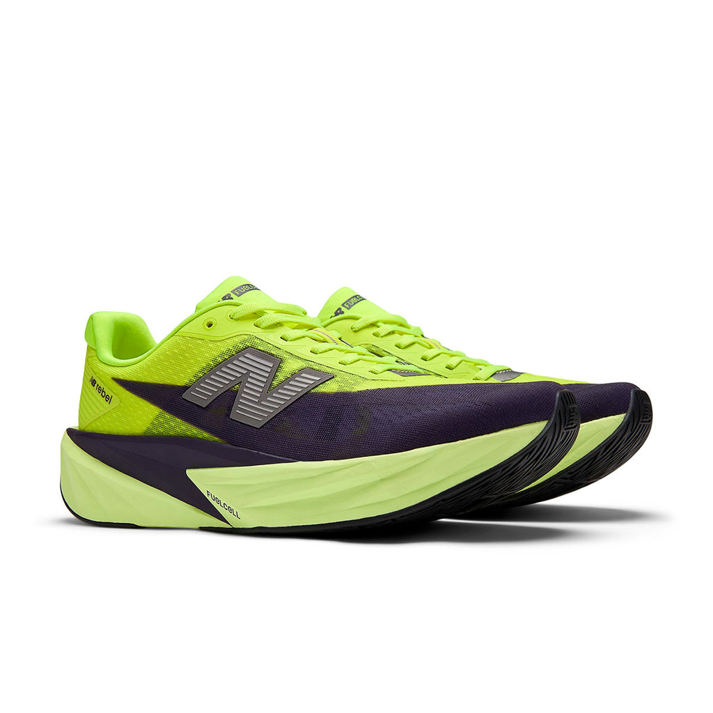 New Balance FuelCell Rebel v5 herre løbesko i grøn og lilla