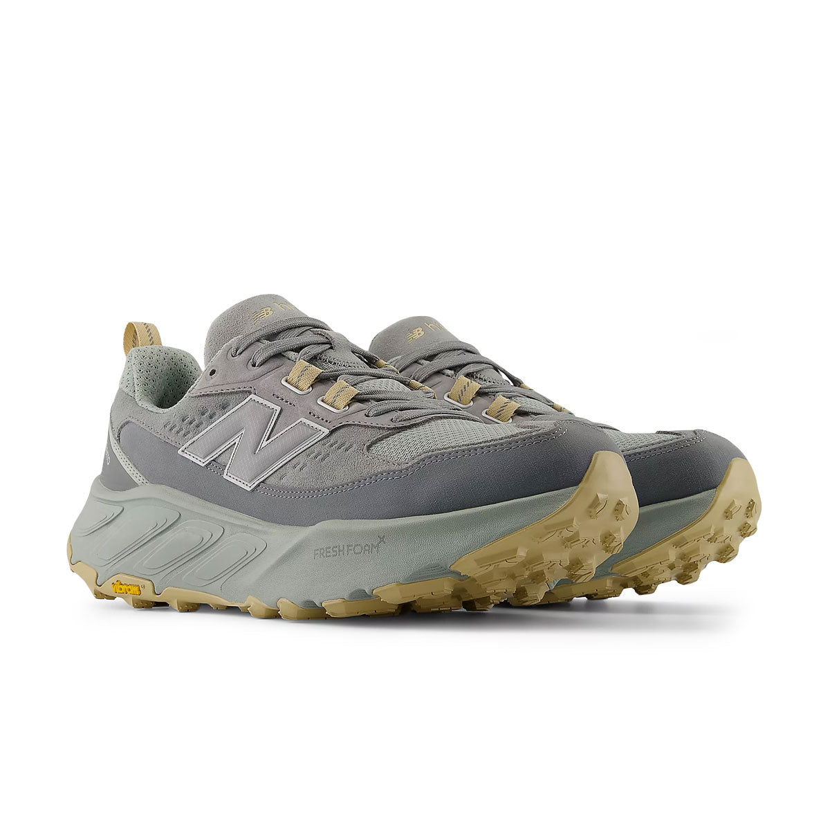 Grå New Balance Hierro V9 herre trail sko med gummisål