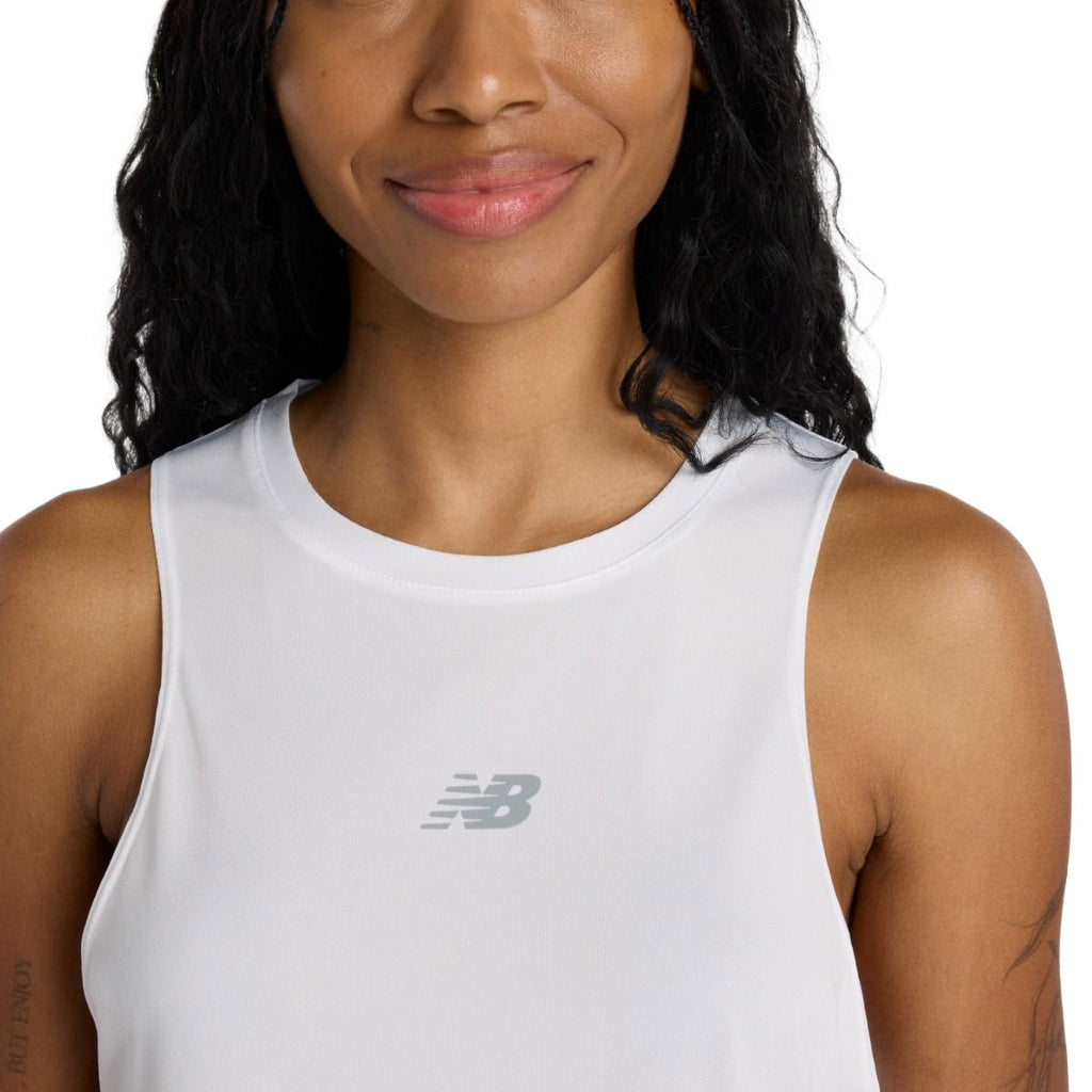 Hvid New Balance Infinity Propel tanktop til damer