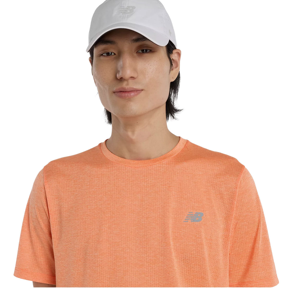 Ny Balance RC Essential T-shirt i orange med logo på brystet