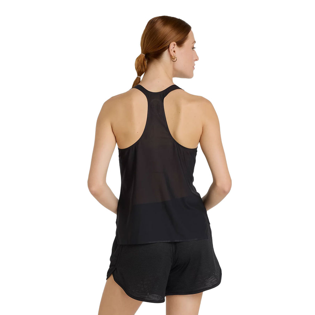 Sort New Balance RC Ultralight singlet til damer med racerback-design