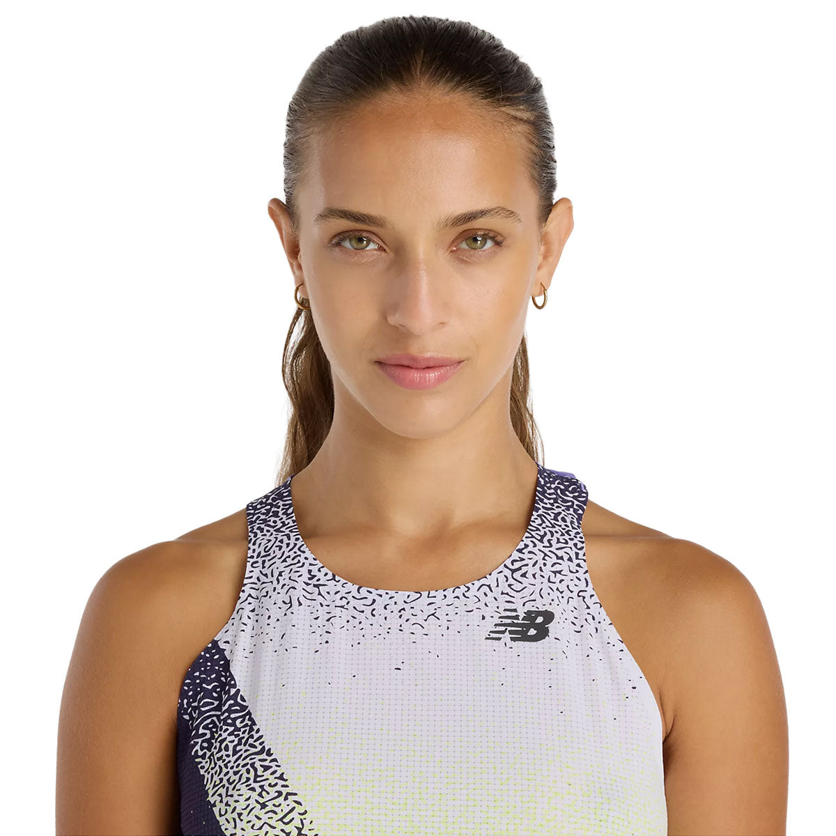New Balance Race Day ultra let printet singlet til damer