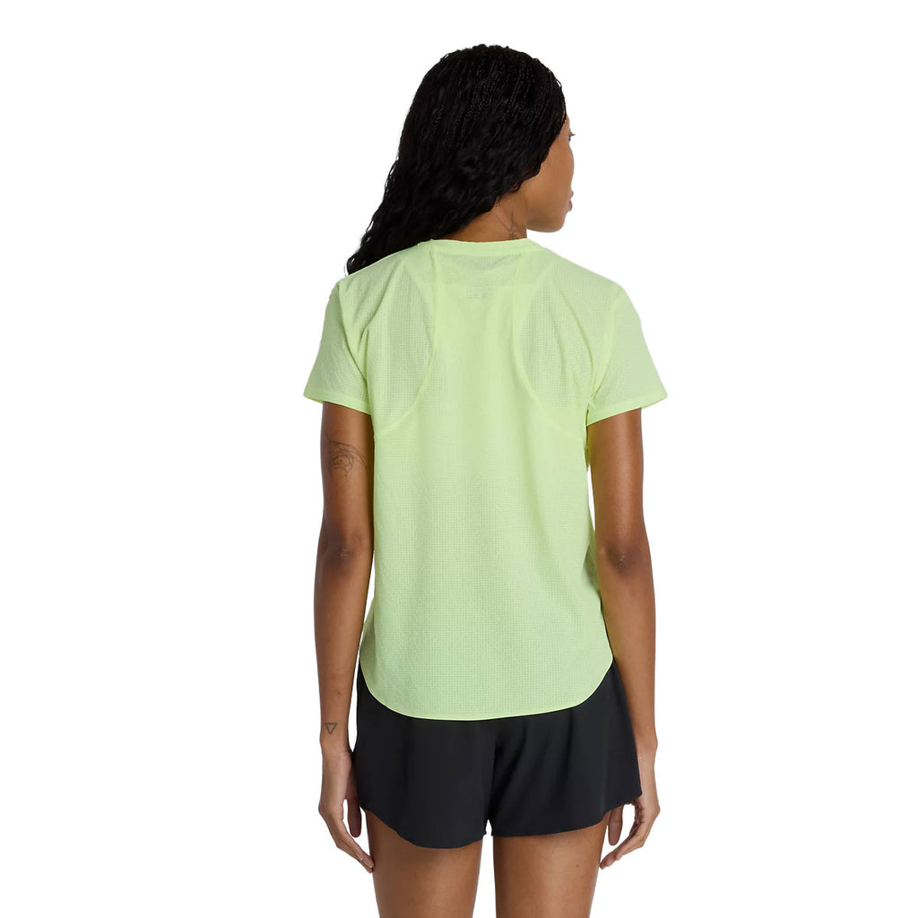 Lys grøn New Balance Race Day Ultra Light T-shirt til damer