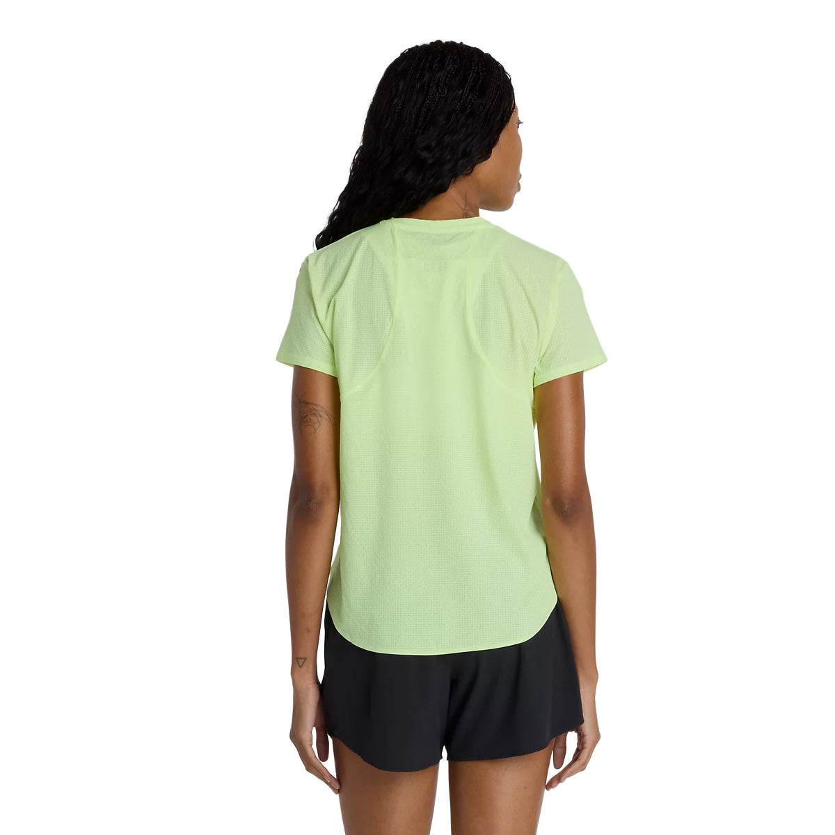 Lys grøn New Balance Race Day Ultra Light T-shirt til damer