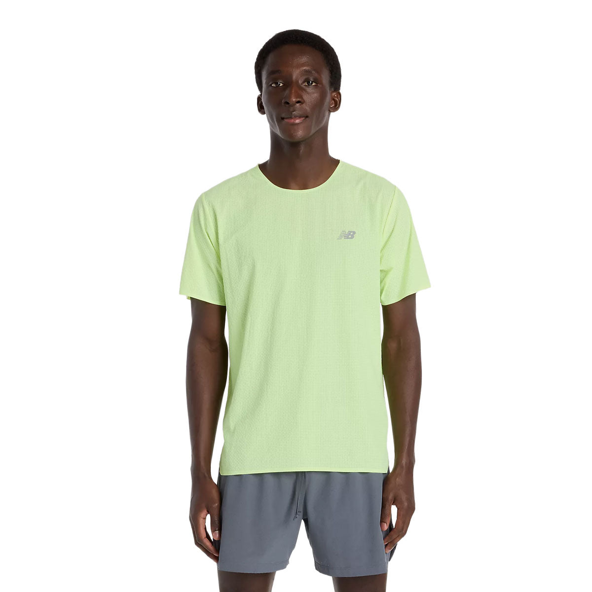 Lys grøn New Balance Race Day Ultra Light T-shirt til mænd