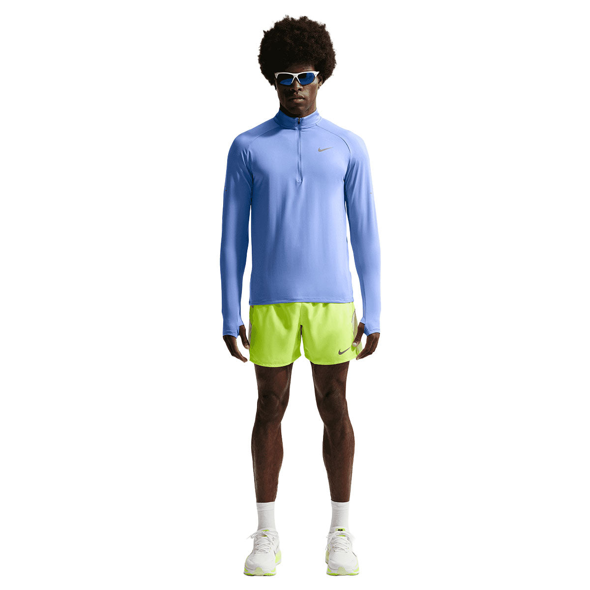Nike Dri-Fit Stride Half Zip Midlayer til herre i blå