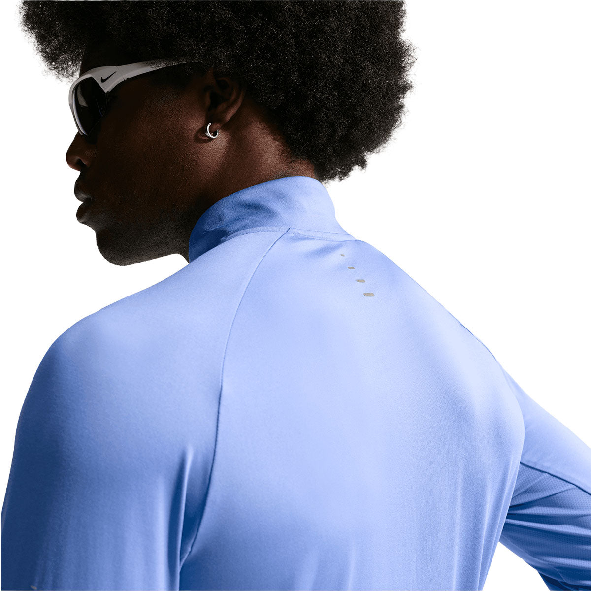 Nike Dri-Fit Stride Half Zip Midlayer til mænd i lyseblå farve