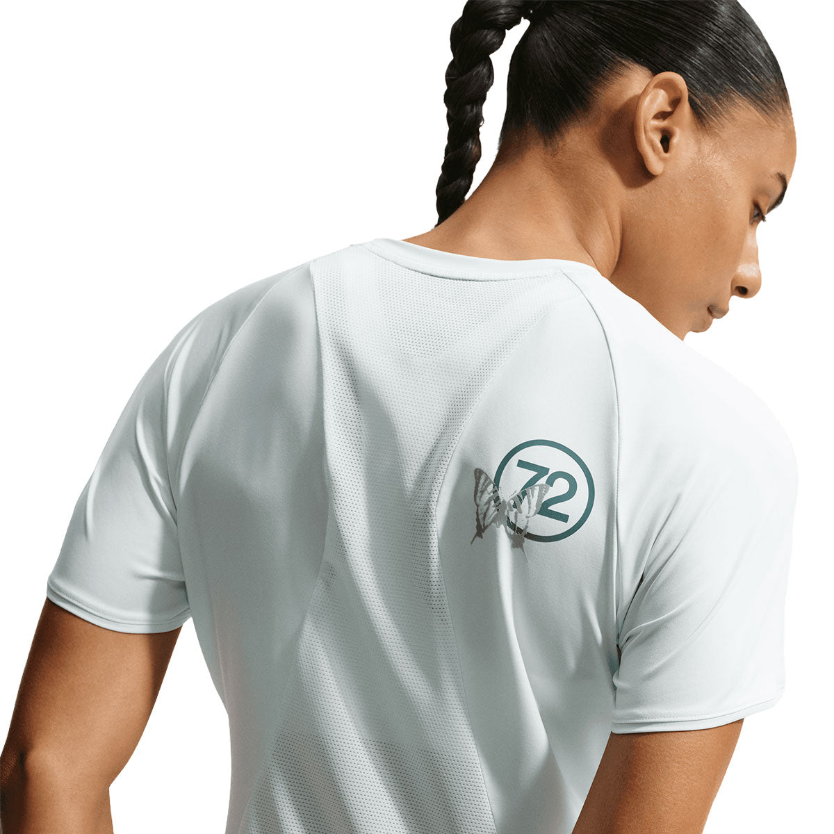 Nike Swift Dri-FIT løbe T-shirt til damer med logo på ryggen