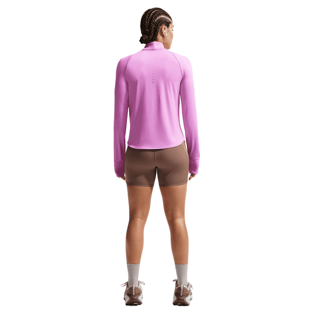 Nike Swift UV Half Zip Top til damer i lilla med lange ærmer